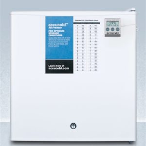 AccuCold FS24L7PLUS2 1.4 cu ft Compact All-Freezer w/ NIST Calibrated Digital Thermometer & Buffered Temperature Probe