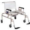 Gendron 5228 Shower Commode Chair with 28' Bariatric Wheeled and 750 lbs Weight Capacity