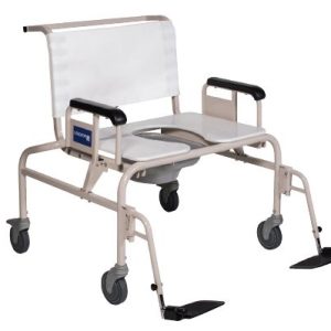 Gendron 5228 Shower Commode Chair with 28' Bariatric Wheeled and 750 lbs Weight Capacity