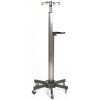 Mid Central Medical Lift Assist Stainless Steel IV Pole - 4 Hook