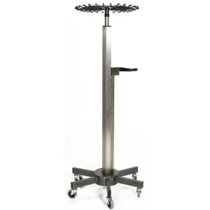 Mid Central Medical Lift Assist Stainless Steel IV Pole - 28 Hook