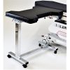 Mid Central Medical Mobile Base Arm and Hand Rectangle Shape Table