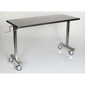 Mid Central Medical Height Adjustable Over Patient Instrument Tables