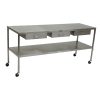Mid Central Medical Instrument/Back Table with Drawers
