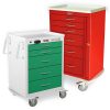 Harloff M-Series X-Short Treatment Cart, Four Drawers with Key Lock