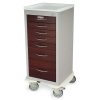 Harloff M-Series Modular Medical Cart, Seven Drawers with Breakaway Lock
