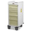 Harloff MR-Conditional Anesthesia Cart, Narrow Body, Six Drawers with Key Lock
