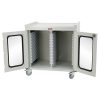 Harloff Double Column Medical Storage Cart, Half Height with Key Lock