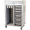 Harloff Double Column Catheter Procedure Cart, Three Quarter Height with Key Lock