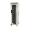 Harloff Single Column Medical Storage Cabinet, Tempered Glass Doors with Key Locks