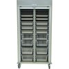 Harloff Double Column Medical Storage Cabinet, Roll Up Doors with Key Lock