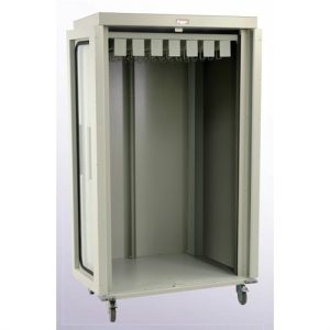 Harloff Double Width Column Medical Storage Cabinet, Catheter with Key Lock