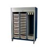 Harloff Triple Column Mobile Cabinet, Tambour Doors, H+H Panels with Key Lock