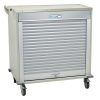 Harloff MSPM42-00TK, Half Height Double Column Medical Storage Cabinet, Tambour Doors, with Key Locks