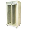 Harloff MSPM82-00TK Double Column Medical Storage Cart, Tambour Door, Key Lock