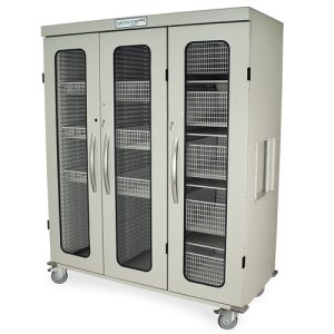 Harloff MSPM83-00SK, Triple Column Medical Storage Cabinet, H+H Panels, Solid Doors with Key Lock