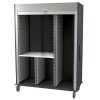 Harloff MSPM83-R0TK-SPLITB, Triple Column Medical Storage Cabinet, Right Column with H+H Panels, Key Lock, Split Column