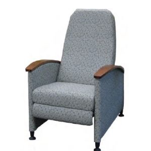 Stationary Medical Recliner with Urethane arms, 275 lbs Capacity