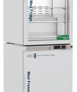 10 cu ft ABS Glass Door Refrigerator & Solid Door Freezer Combination - Hydrocarbon (Pharmacy Grade) (Temperature Range: Refrigerator: 2° to 8°C, Freezer: -15° to -25°C)