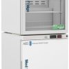 10 cu ft ABS Glass Door Refrigerator & Solid Door Freezer Combination - Hydrocarbon (Pharmacy Grade) (Temperature Range: Refrigerator: 2° to 8°C, Freezer: -20° to -30°C)