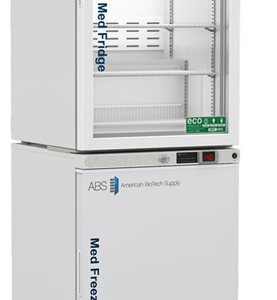 10 cu ft ABS Glass Door Refrigerator & Solid Door Freezer Combination - Hydrocarbon (Pharmacy Grade) (Temperature Range: Refrigerator: 2° to 8°C, Freezer: -37°C to -43°C)