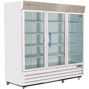 72 Cu Ft ABS Standard Pharmacy/Vaccine Glass Door Refrigerator - Hydrocarbon (Pharmacy Grade) (Temperature Range: 2°C to 8°C)