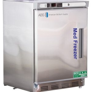 4.2 Cu Ft ABS Premier Pharmacy/Vaccine Built-In Undercounter Stainless Steel Freezer, Left Handed - Hydrocarbon - Pharmacy Grade (Temperature Range: -15°C to -25°C)