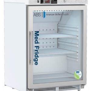 4.6 cu ft ABS Built-In Pharmacy/Vaccine Glass Door Refrigerator, ADA Compliant - NSF/ANSI 456 Certified (Temperature Range: 1°C - 10°C)