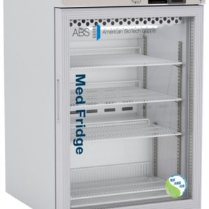 5.2 cu ft ABS Freestanding Pharmacy/Vaccine Glass Door Refrigerator - NSF/ANSI 456 Certified (Temperature Range: 1°C - 10°C)