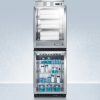 AccuCold PHC61G-SCR610BLSTACK 10 cu ft Stackable Blanket Warmer/Refrigerator Set