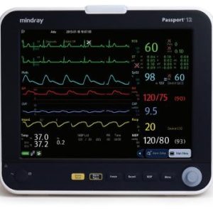 Mindray Passport 12 Patient Monitor w/ EKG, NIBP, Masimo SPO2 and Multigas