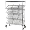 Lakeside Slanted Shelf Suture Cart 18 x 48 x 60