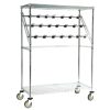 Lakeside Catheter Procedure Cart with Hooks, 24 x 60