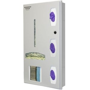 Bowman Semi-Recessed PPE Dispensing System - Space Saver