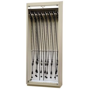 Harloff Scope Storage Cabinet, Powder Coated Steel, Tambour Door with Key Lock