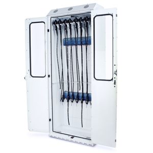 Harloff SureDry 8 Scope Cabinet with Dri-Scope Aid, Tempered Glass Double Doors with Key Lock