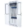 Harloff SureDry 15 Scope Cabinet with Dri-Scope Aid, Tempered Glass Doors with Basic Electronic Pushbutton Lock and Key Lock