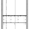 Harloff Eight Long Scopes Storage Cabinet, Tambour and Two Doors with Key Lock