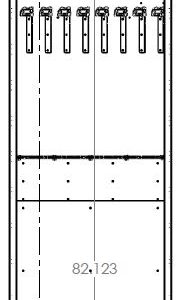 Harloff Eight Long Scopes Storage Cabinet, Tambour and Two Doors with Key Lock