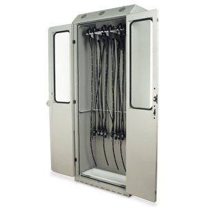 Harloff SureDry Extra Tall 16-Scopes Storage Cabinet, Tempered Glass and Double Doors with Key Lock