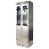 Harloff SureDry 10 Scopes Drying Storage Cabinet, Stainless Steel, Tempered Glass and Double Doors with Basic Electronic Pushbutton Lock