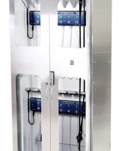 Harloff SureDry Scopes Drying Storage Cabinet with Dri-Scope Aid, Stainless Steel, Tempered Glass Doors with Basic Electronic Pushbutton Lock