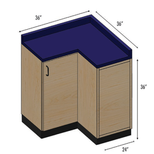 Pivotal Health Stor-Edge Medical Base Cabinet - 'L' Corner Unit