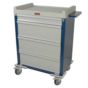 Harloff Standard Line Medication Cart with Key Lock, Standard Package