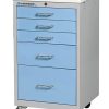 Lakeside 5-Drawer Mini Cart, Key Lock
