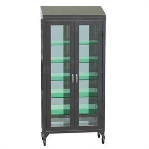 Lakeside Wide Cabinet with (5) Stainless Steel Shelves, Sloped Top