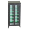 Lakeside Wide Cabinet with (5) Glass Shelves, Sloped Top