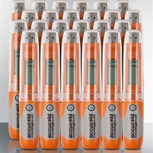 24 pack of portable USB temperature data loggers, individually boxed