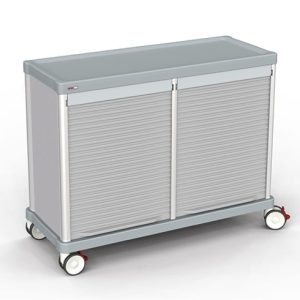 Lakeside Double Door Logistics Supply Cart, 43 Inches Tall