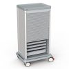 Lakeside Single Door Logistics Supply Cart, 55 Inches Tall